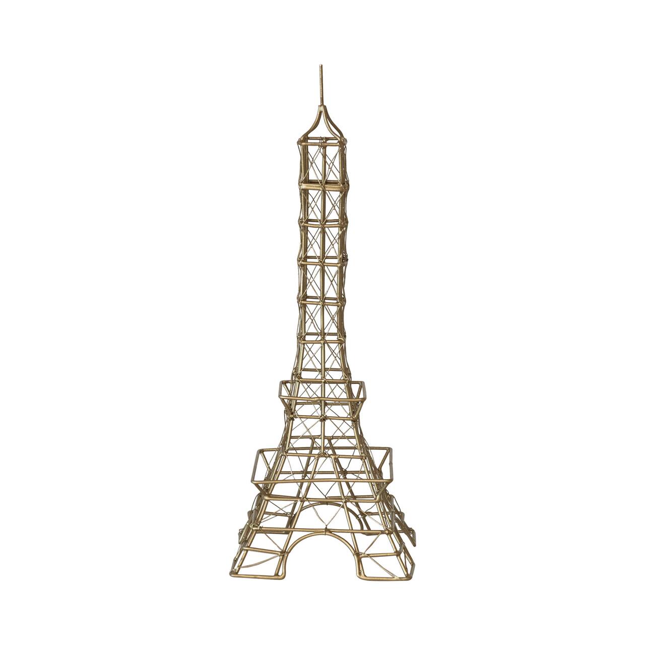 Hello Honey® 13" Antique Brass Decorative Wire Eiffel Tower